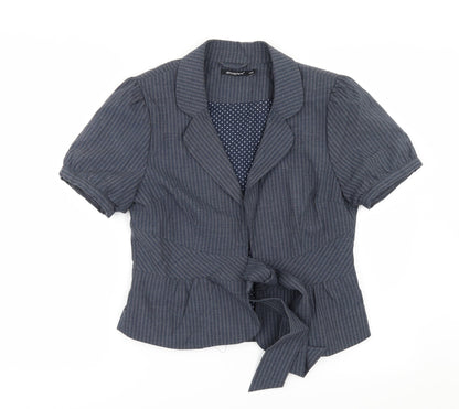 Primark Womens Blue Striped  Jacket  Size 14