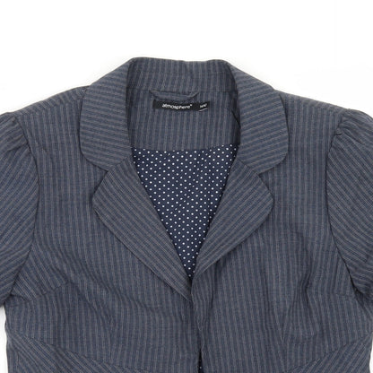 Primark Womens Blue Striped  Jacket  Size 14