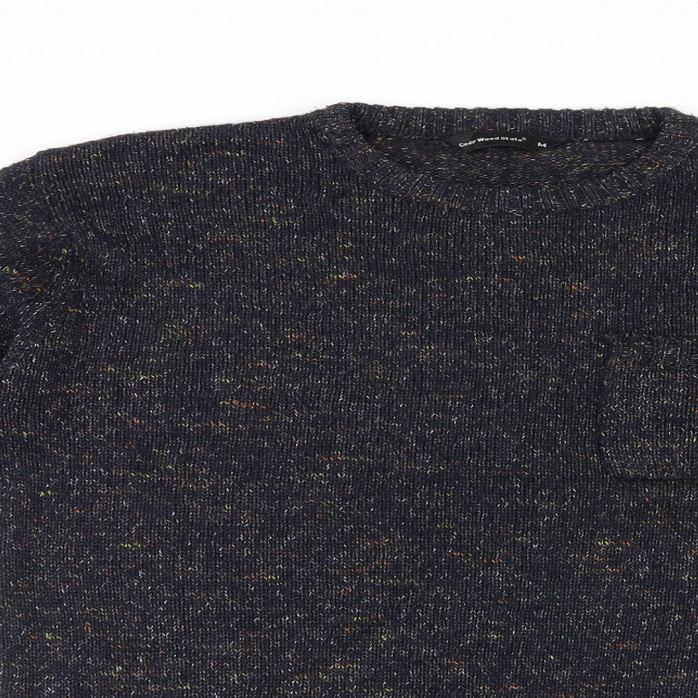 Cedar Wood State Mens Blue  Knit Pullover Jumper Size M