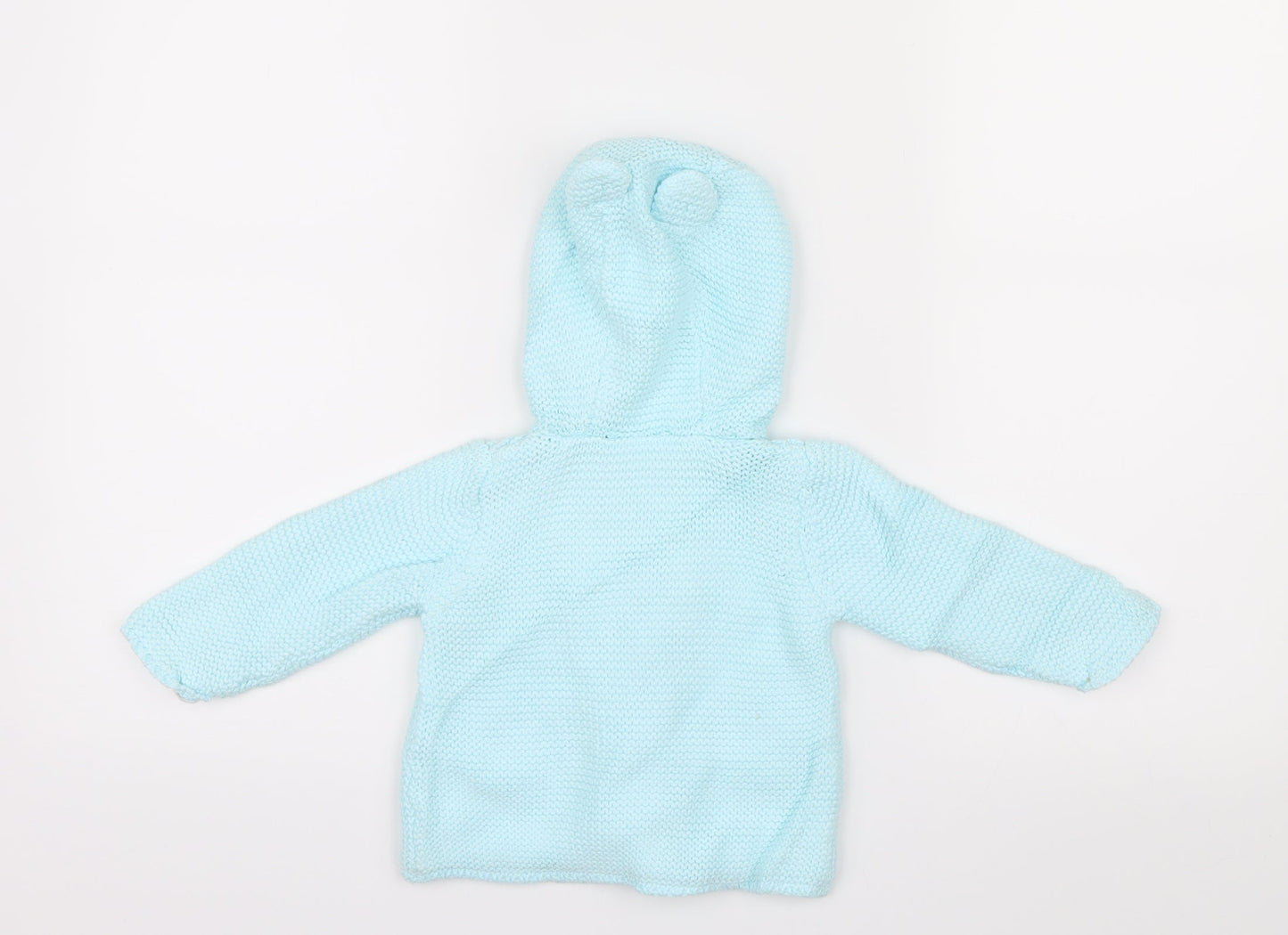 Marks and Spencer Girls Blue  Knit Jacket  Size 3-6 Months