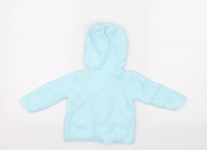 Marks and Spencer Girls Blue  Knit Jacket  Size 3-6 Months