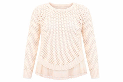 Paramour Womens Pink  Knit Pullover Jumper Size S