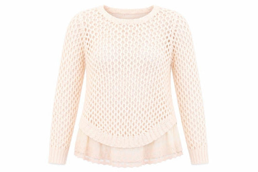 Paramour Womens Pink  Knit Pullover Jumper Size S