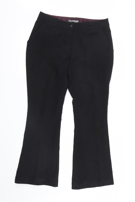 Womens UK Size 10 Atmosphere Regular Fit  Black Trousers