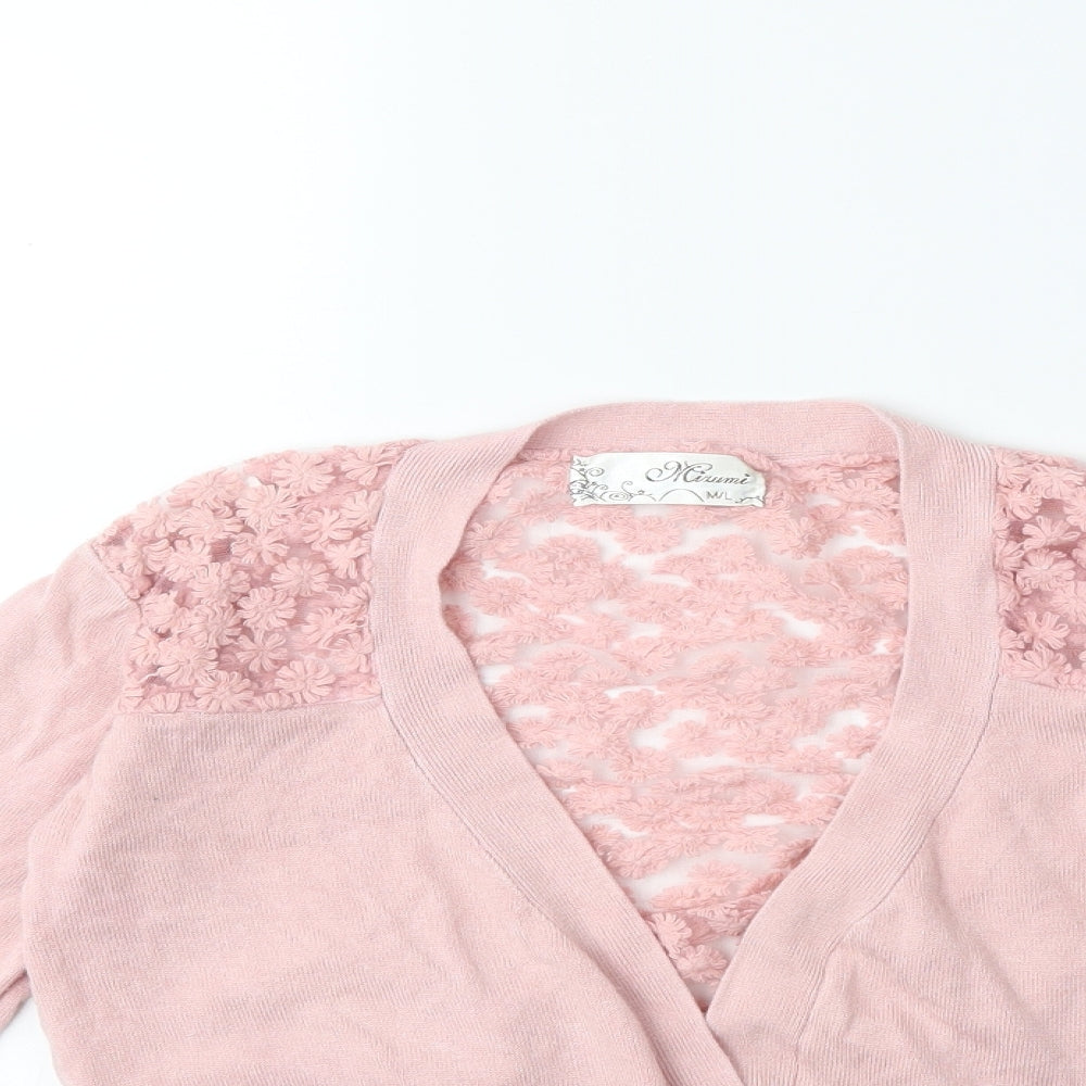 Miumi Womens Pink  Knit Cardigan Jumper Size M