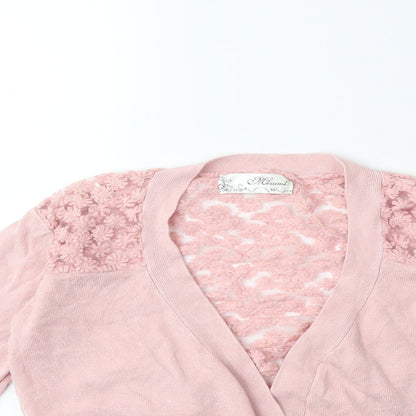 Miumi Womens Pink  Knit Cardigan Jumper Size M