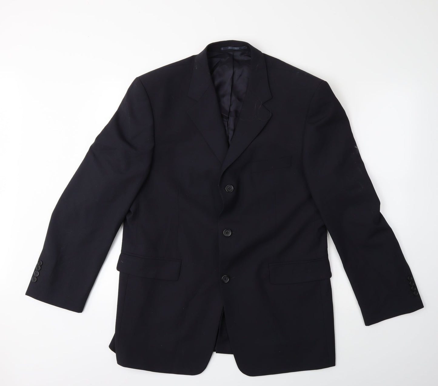 Mens UK Size 42 Preworn Regular Blue Suit Jacket