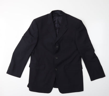 Mens UK Size 42 Preworn Regular Blue Suit Jacket