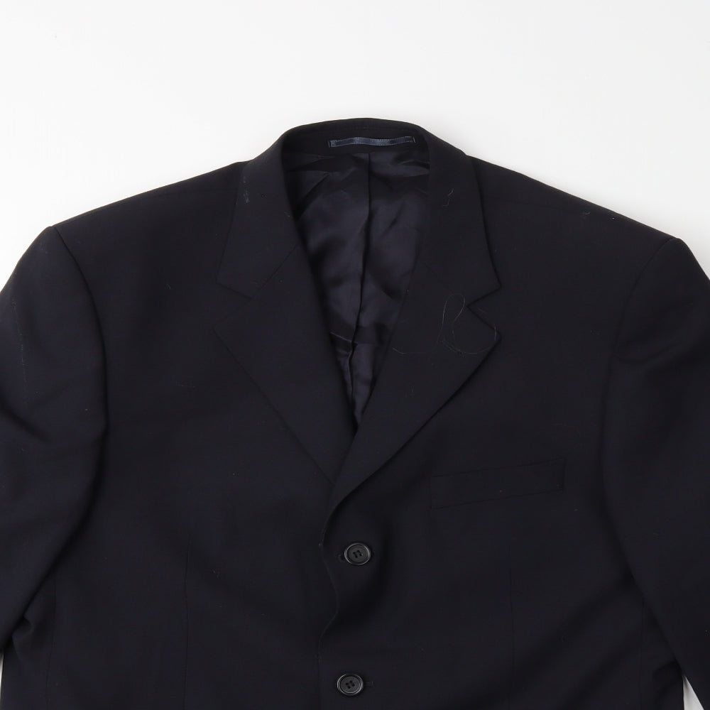 Mens UK Size 42 Preworn Regular Blue Suit Jacket