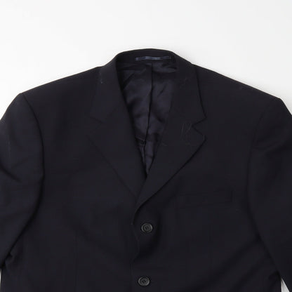 Mens UK Size 42 Preworn Regular Blue Suit Jacket