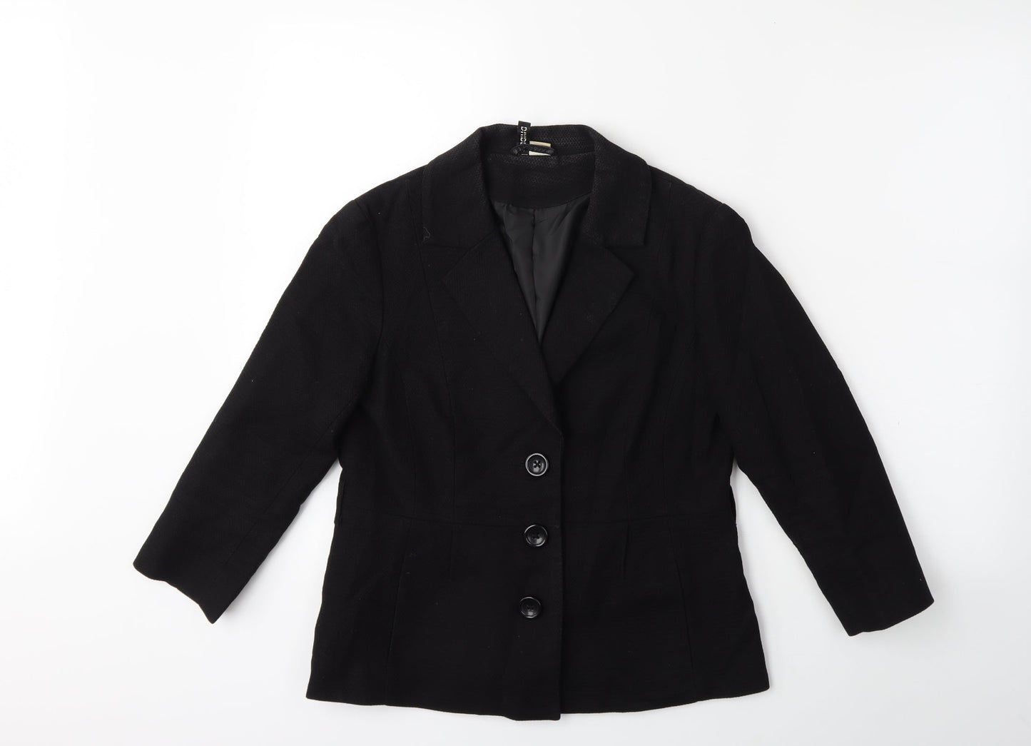 Womens UK Size 10 H&M Black Jacket