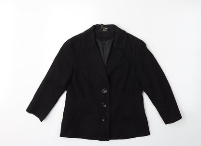 Womens UK Size 10 H&M Black Jacket