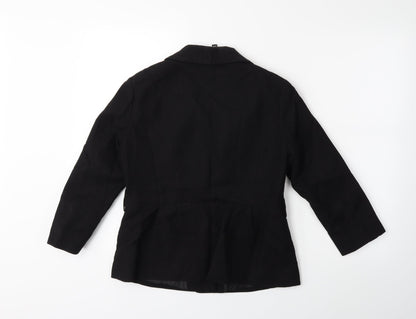 Womens UK Size 10 H&M Black Jacket