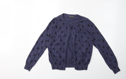 Primark Womens Blue   Cardigan Jumper Size 10