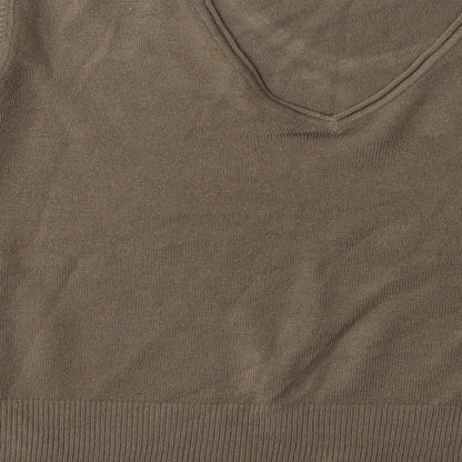 Per Una Womens Brown  Knit Pullover Jumper Size 18