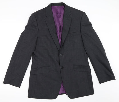 Mens UK Size 38 Performance Suit Regular Grey Suit Jacket