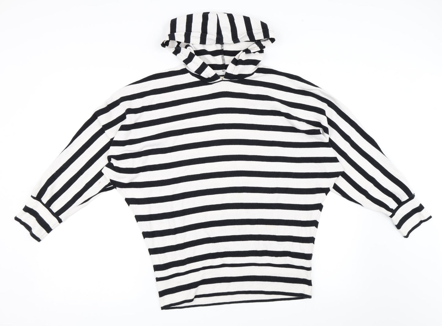 Indigo Girls White Striped  Pullover Hoodie Size 12 Years
