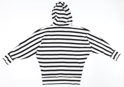Indigo Girls White Striped  Pullover Hoodie Size 12 Years