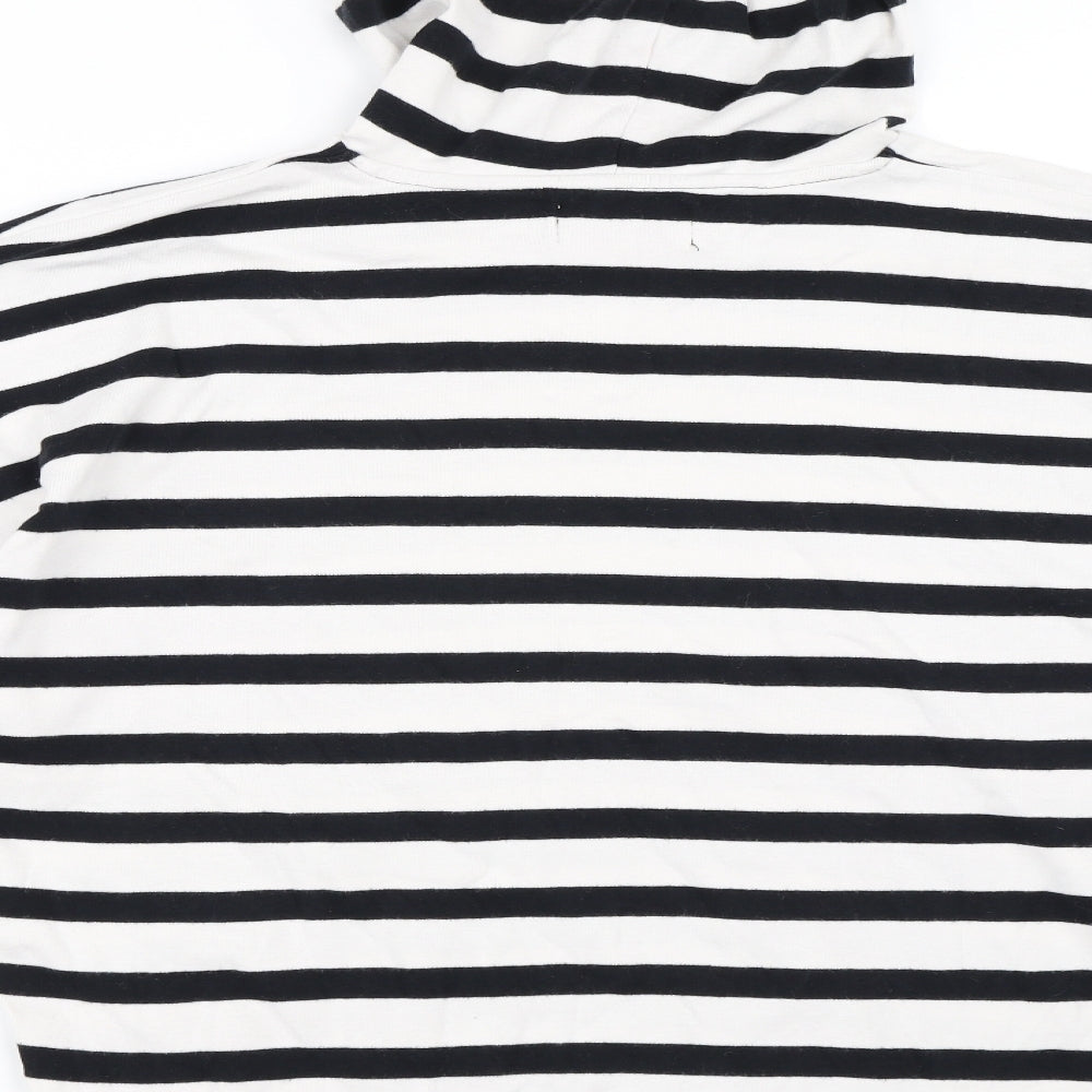 Indigo Girls White Striped  Pullover Hoodie Size 12 Years