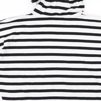 Indigo Girls White Striped  Pullover Hoodie Size 12 Years