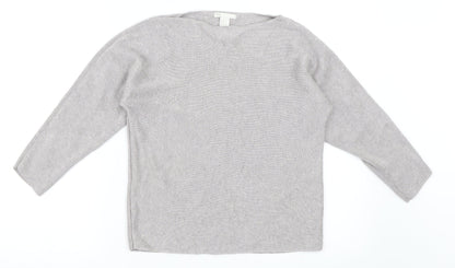 H&M Womens Grey   Pullover Jumper Size XS