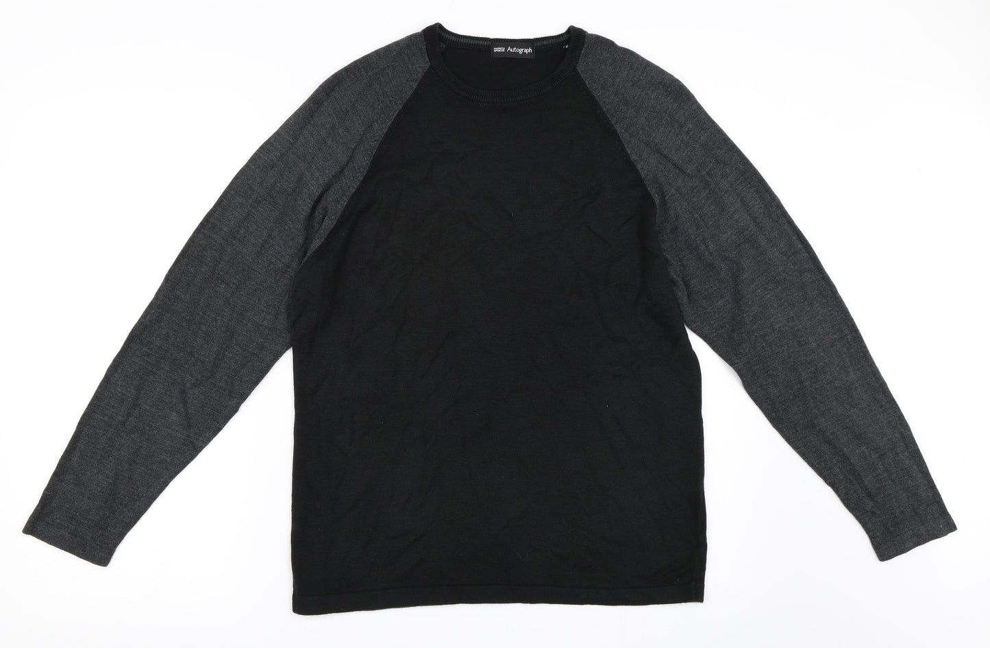 Marks and Spencer Mens Black   Pullover Jumper Size S