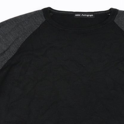 Marks and Spencer Mens Black   Pullover Jumper Size S