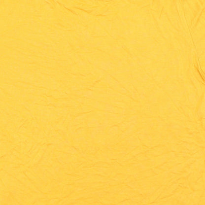 Womens UK Size S H&M Yellow Basic T-Shirt