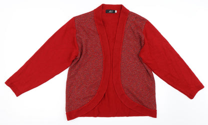 Preworn Womens Red   Cardigan Jumper Size M