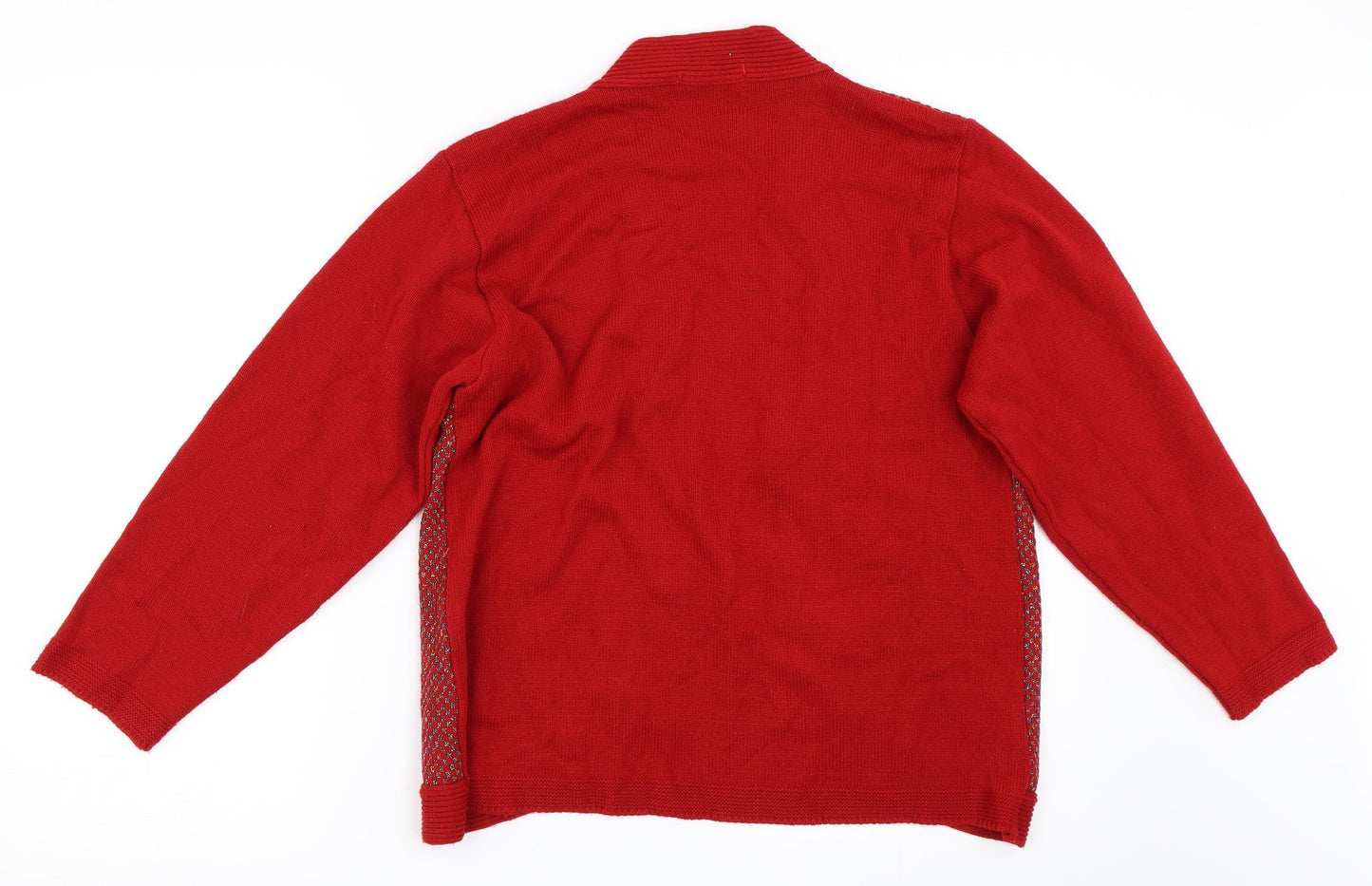 Preworn Womens Red   Cardigan Jumper Size M