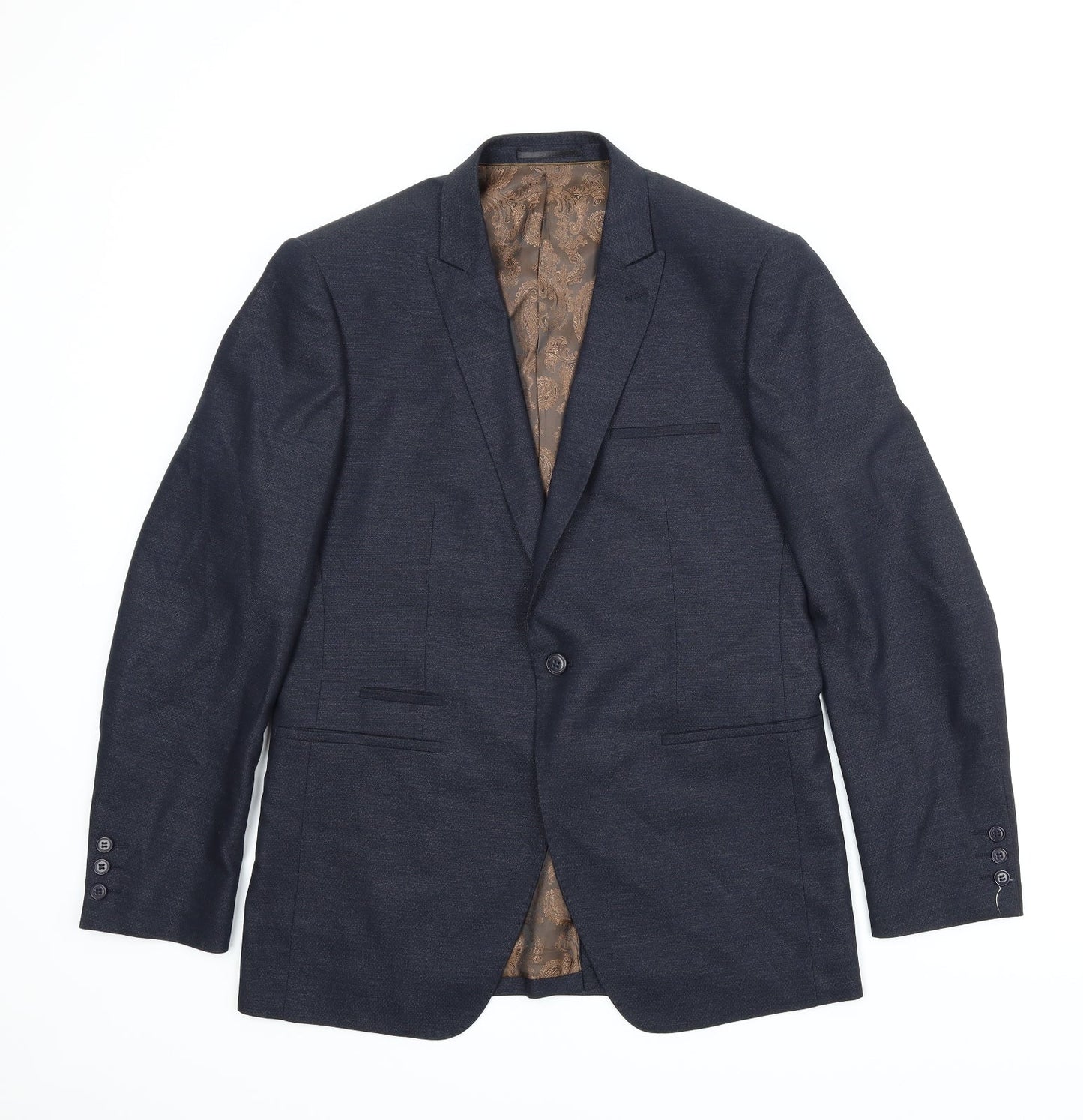 Mens UK Size 42 NEXT Regular Blue Suit Jacket