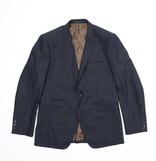 Mens UK Size 42 NEXT Regular Blue Suit Jacket
