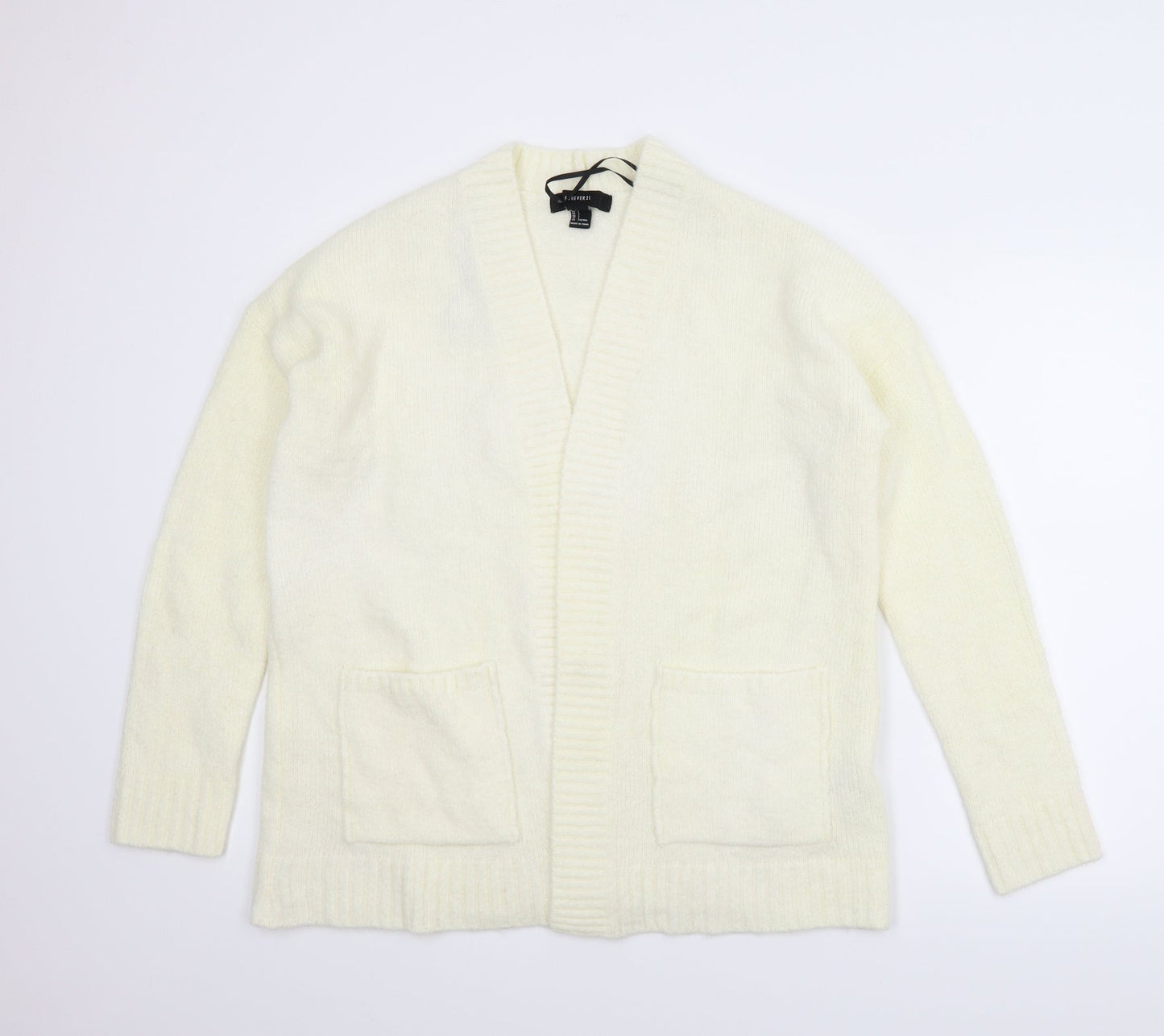 Forever21 Womens Ivory   Cardigan Jumper Size L