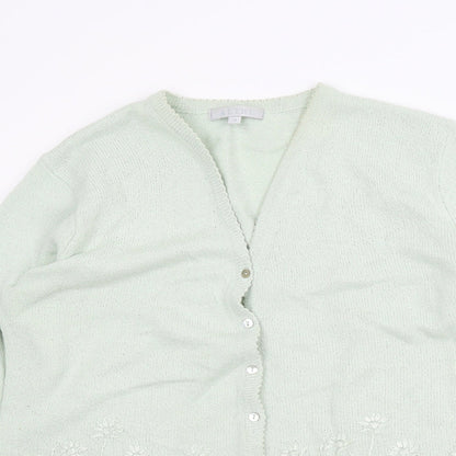 Alibi Womens Green   Cardigan Jumper Size 18