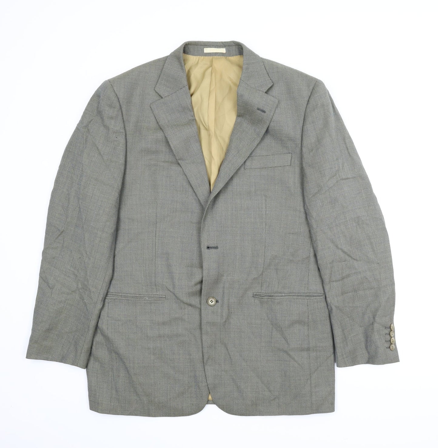 Mens UK Size 42 Greenwoods Regular Green Suit Jacket