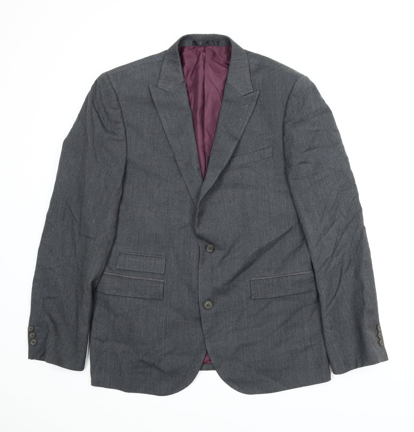 Mens UK Size 42 NEXT Regular Grey Suit Jacket