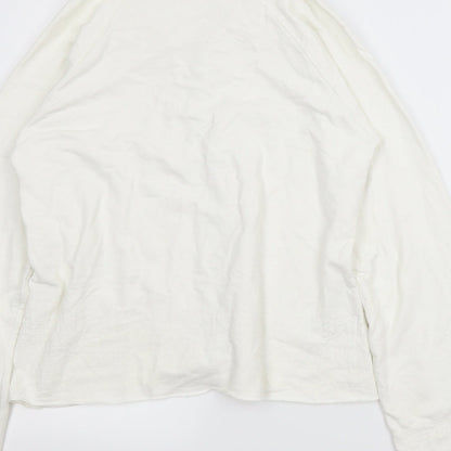 Active Womens White   Full Zip Jumper Size 12