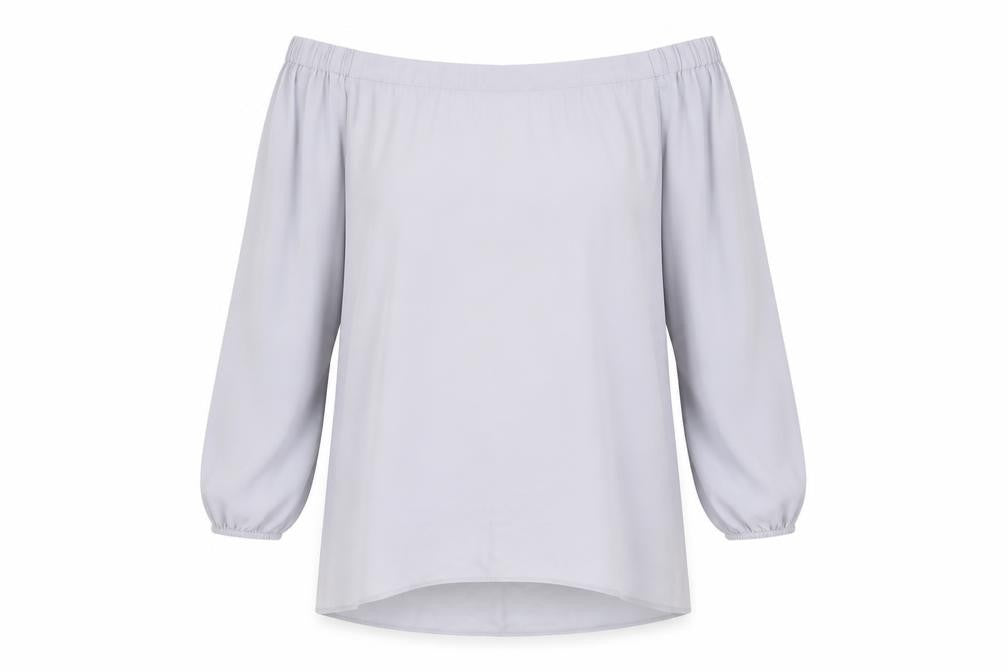 Womens UK Size 12 Simply Be Grey Basic Blouse