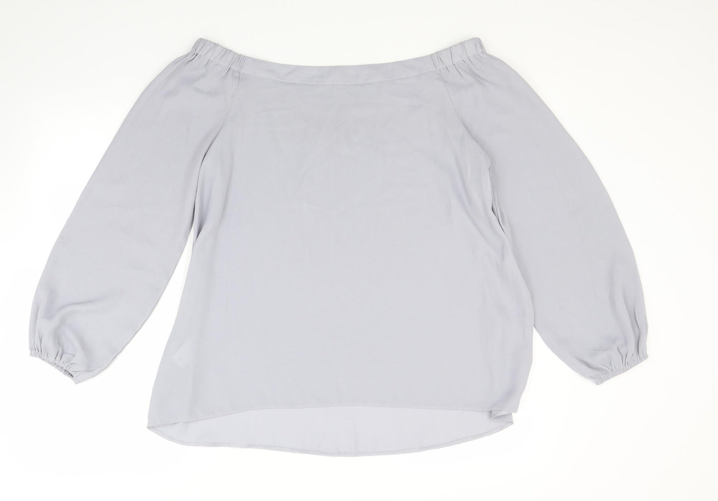 Womens UK Size 12 Simply Be Grey Basic Blouse