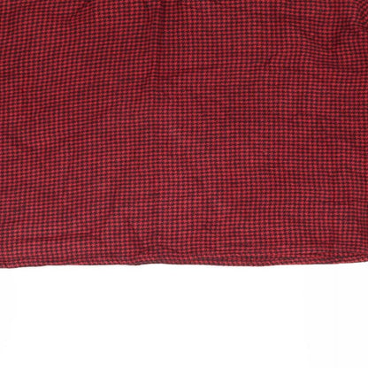 Compania Fantasia Womens Red Houndstooth  Pullover Sweatshirt Size XL