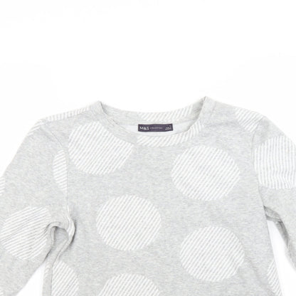 Womens UK Size 6 Marks and Spencer Grey Pullover Sweatshirt
