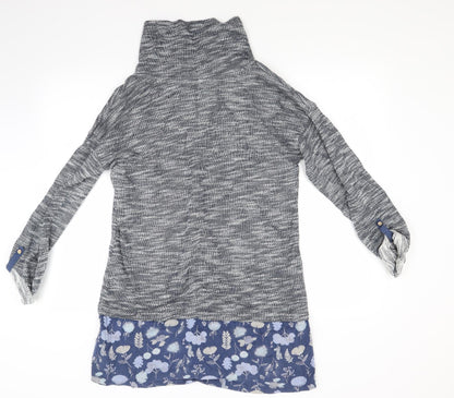 Fathful & true Womens Grey   Jumper Dress  Size 14