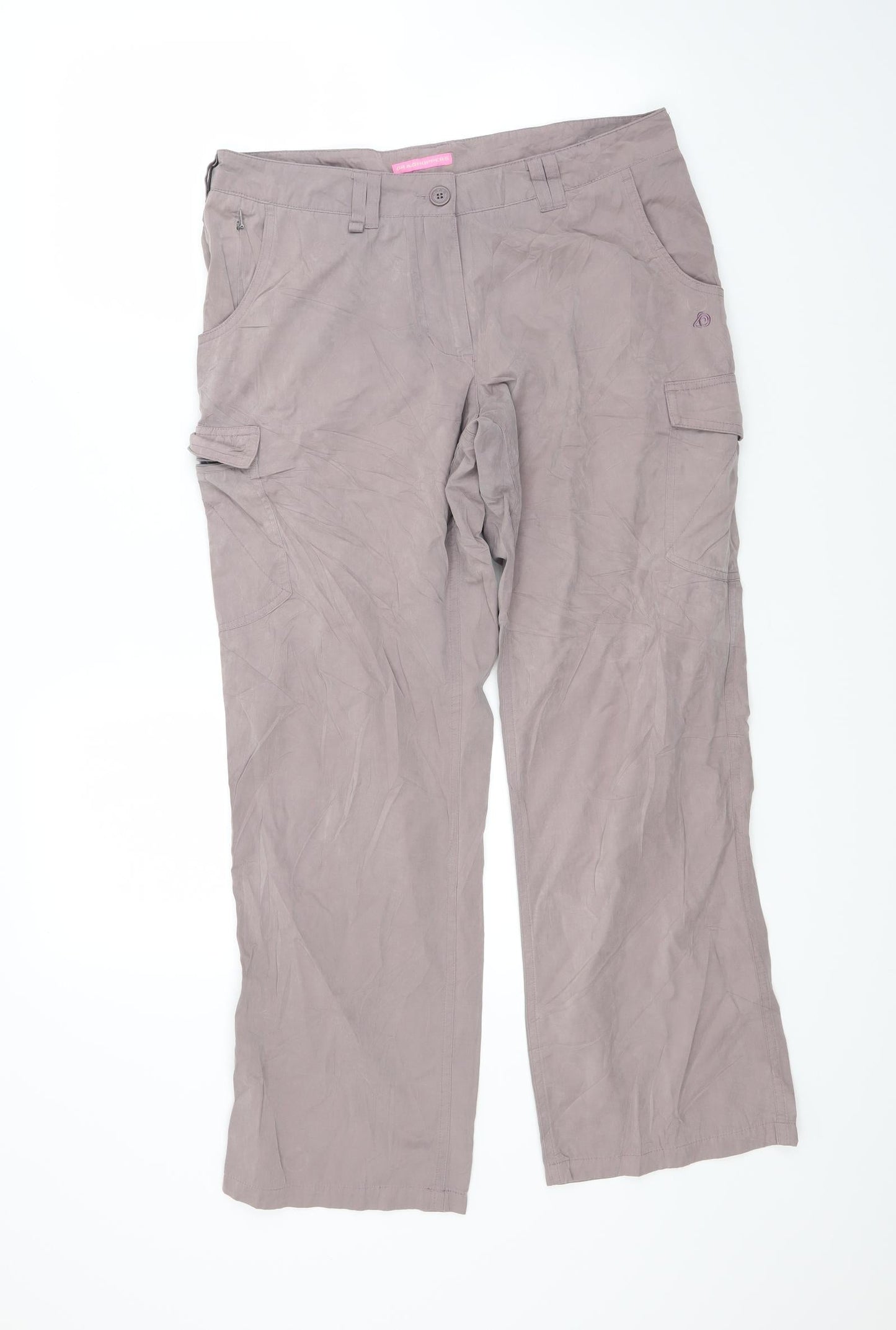 Grasshoppers Womens Beige   Trousers  Size 12 L26 in