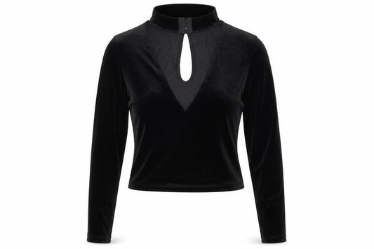 Womens UK Size S Divided Black Basic Blouse