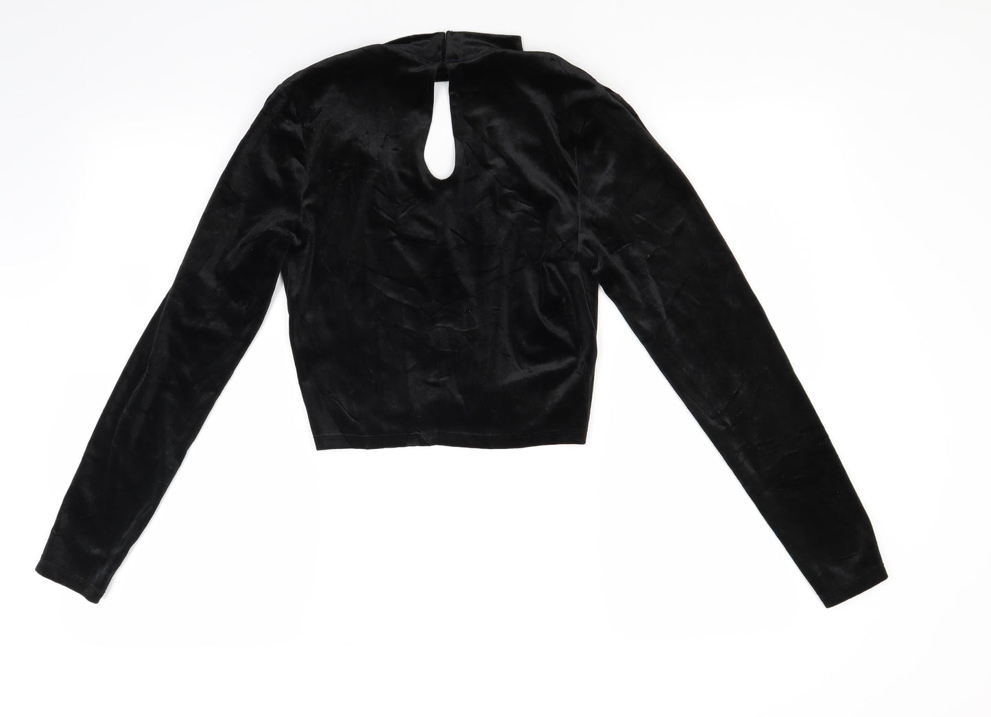 Womens UK Size S Divided Black Basic Blouse