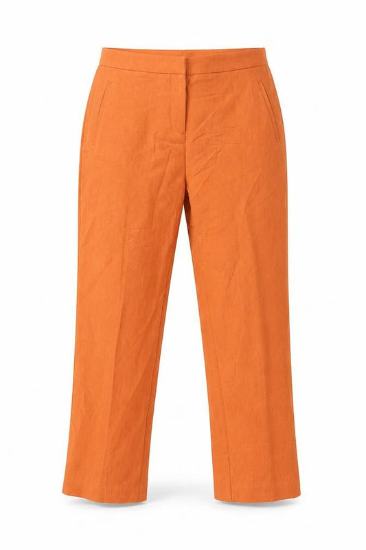 Womens UK Size L Pieces Regular Fit  Orange Trousers