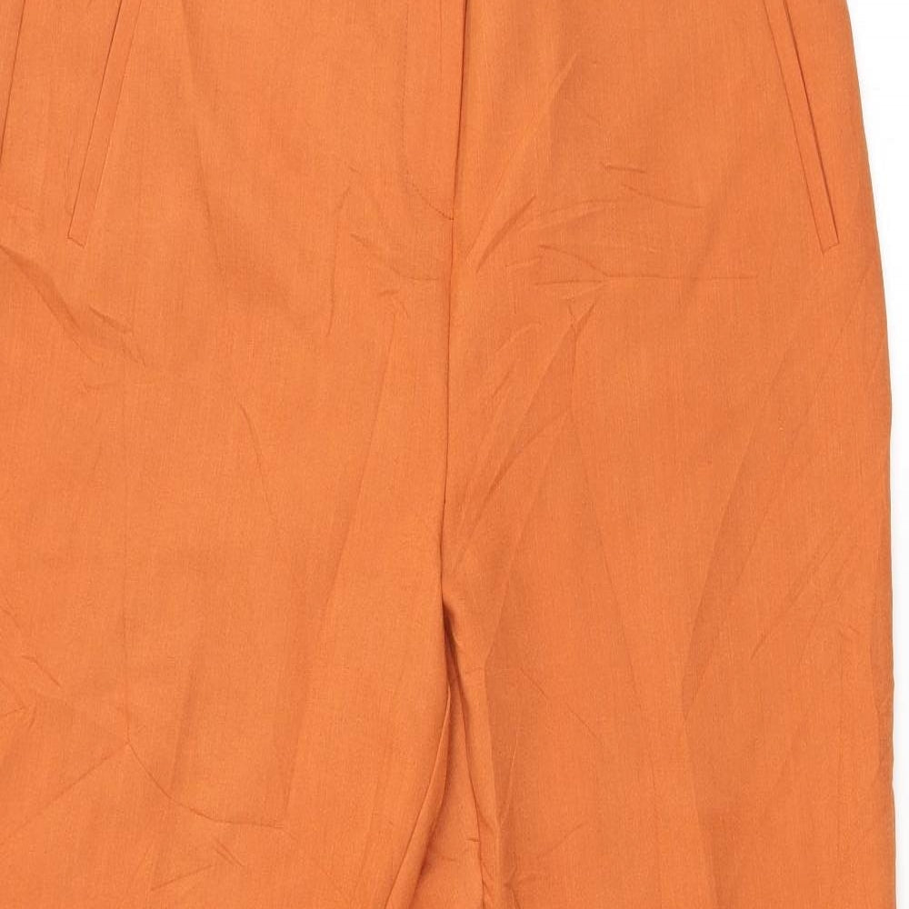 Womens UK Size L Pieces Regular Fit  Orange Trousers