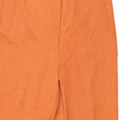 Womens UK Size L Pieces Regular Fit  Orange Trousers