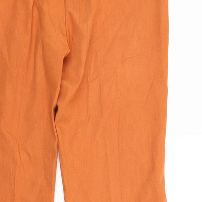Womens UK Size L Pieces Regular Fit  Orange Trousers