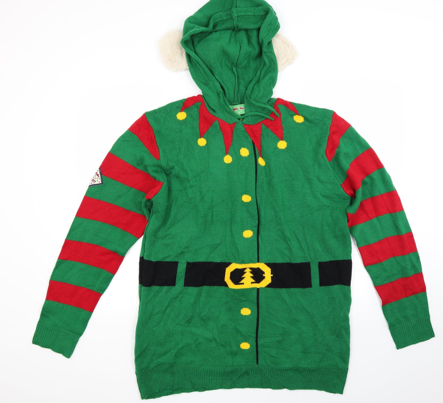 Ho ho ho Womens Green   Pullover Jumper Size XL  - CHRISMTAS